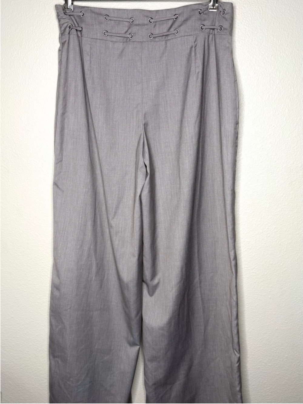 NWT Princess Polly Just Have Fun Wide Leg Pant Grey Effortless Baggy Minimalist - Picture 5 of 9